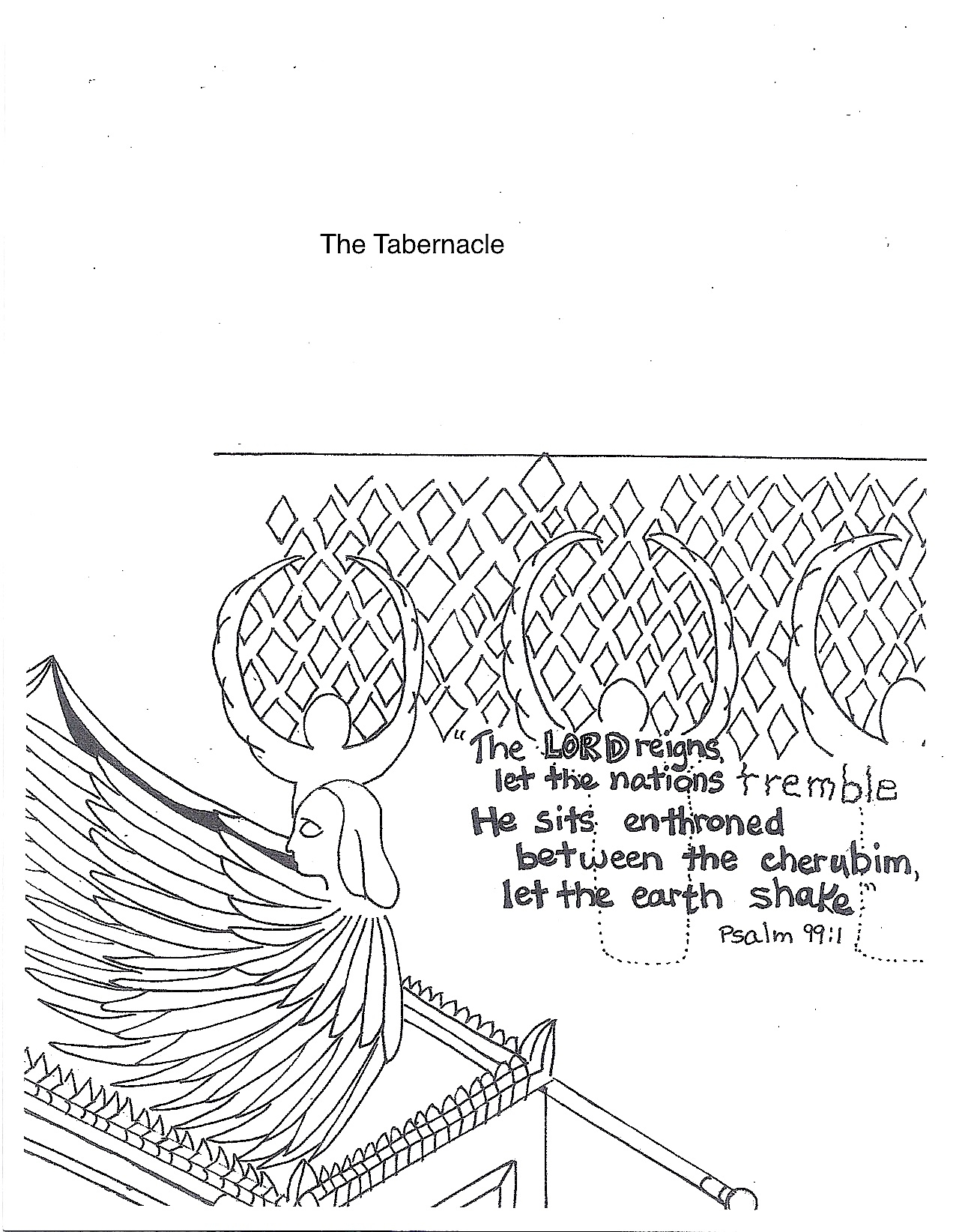 tabernacle furniture coloring pages - photo #28